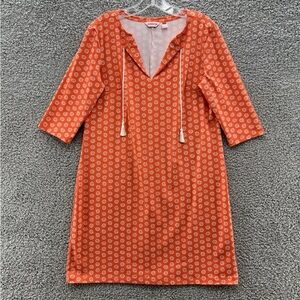 Persifor Vibrant Orange Patterned Women's Cover-Up